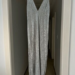 Abercrombie & Fitch Silver Sequin Dress